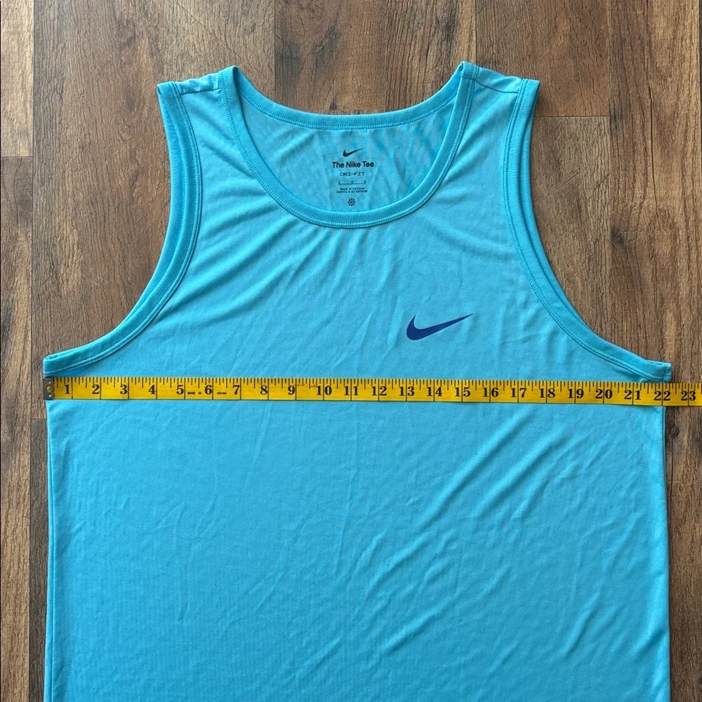Nike Dri Fit Blue Athletic Running Gym Activewear Tank Top size large